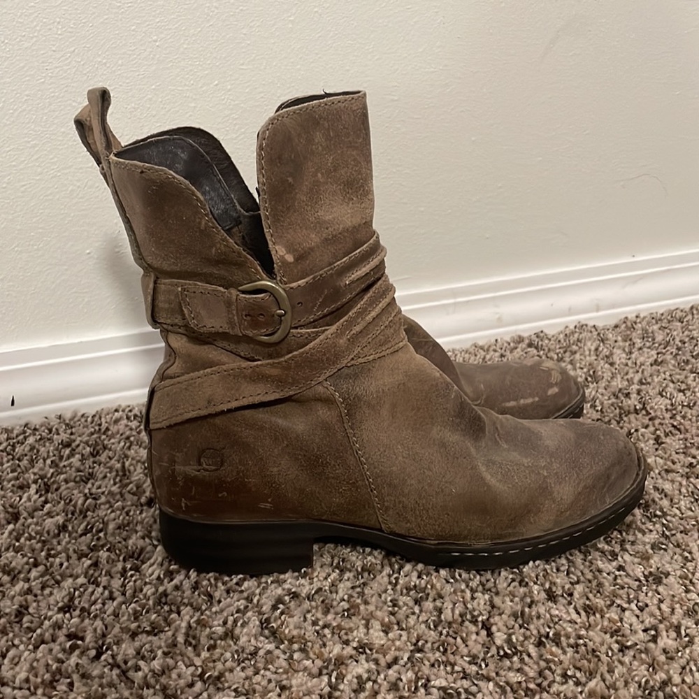Born ankle boots with buckle detail